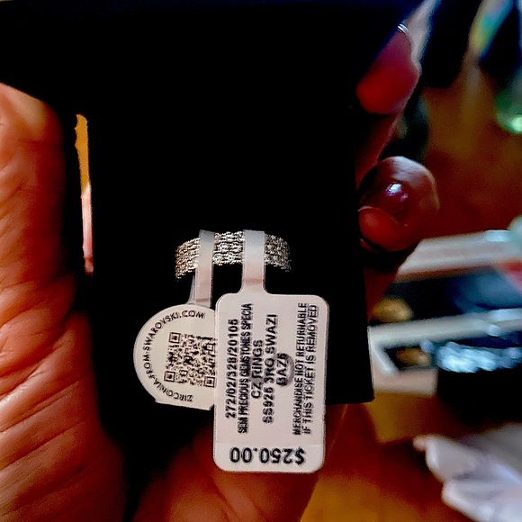 Size 5 Arabella Swarovski Pave Band - Picture 2 of 7